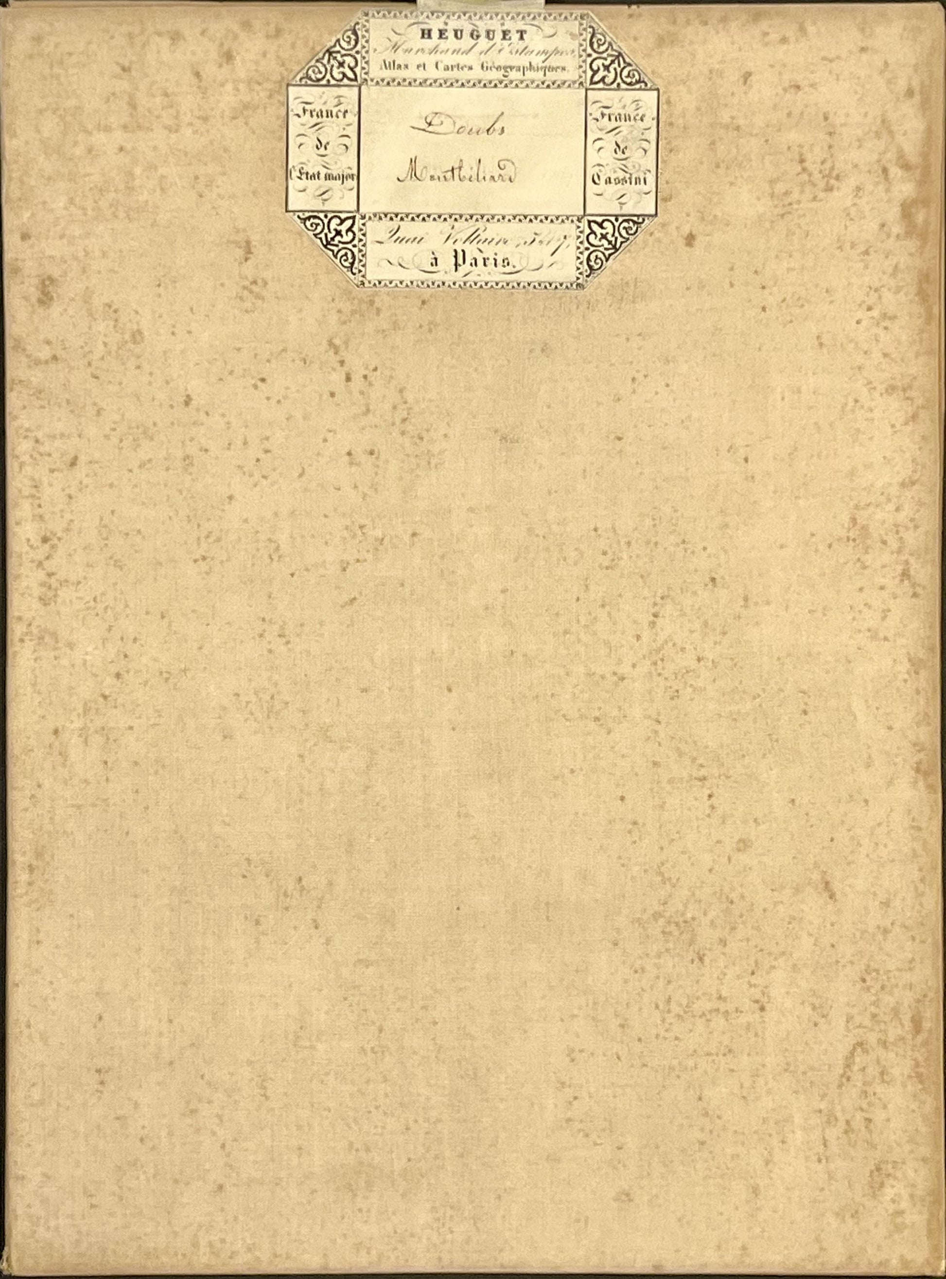 Carte geographique entoilee Montbeliard