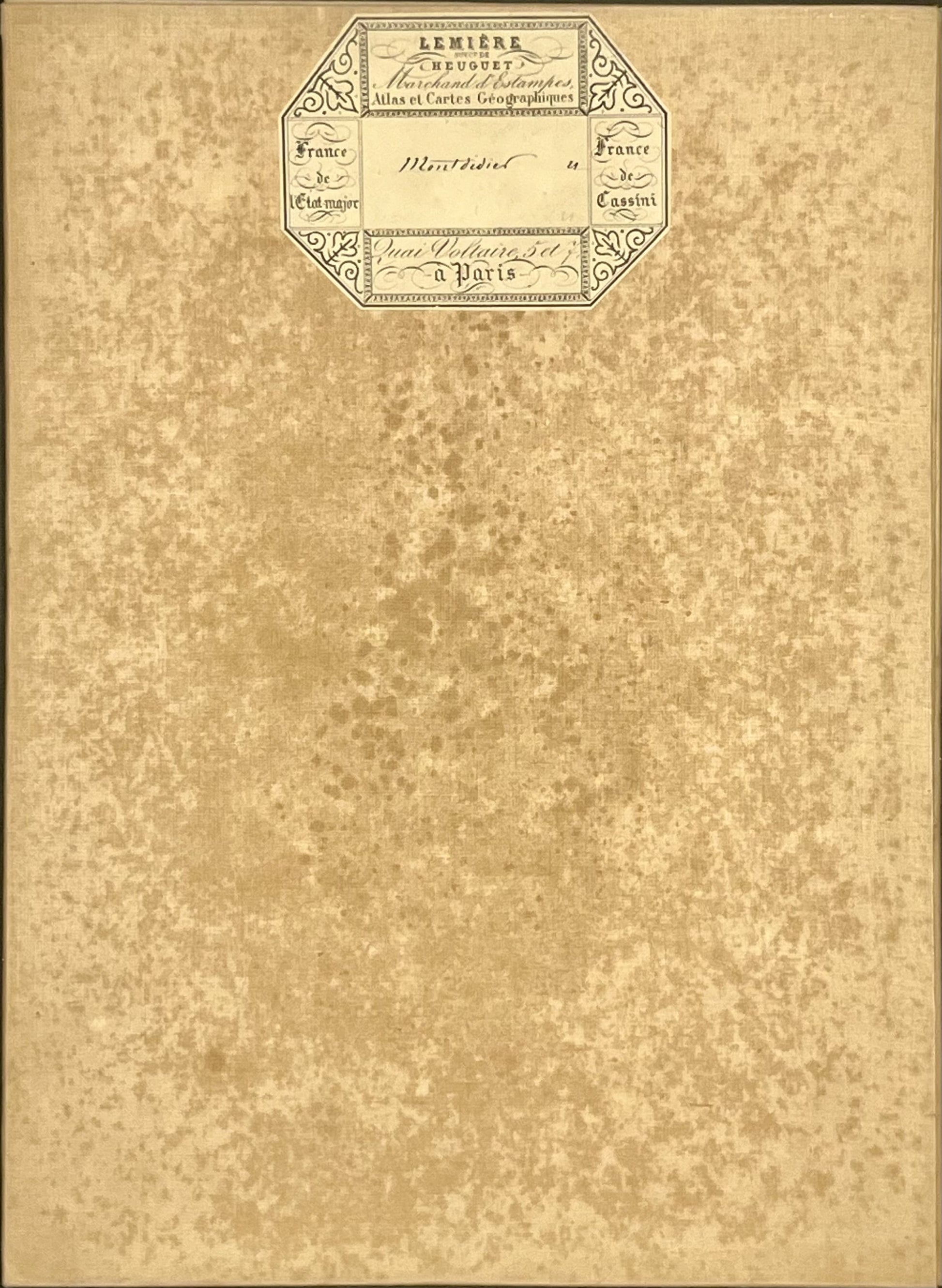 Carte geographique entoilee Montdidier