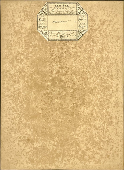 Carte geographique entoilee Montdidier