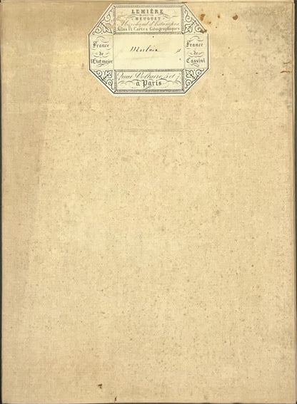 Carte geographique entoilee Morlaix