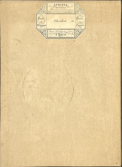 Carte geographique entoilee Moulins