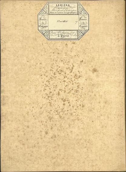 Carte geographique entoilee Nantes