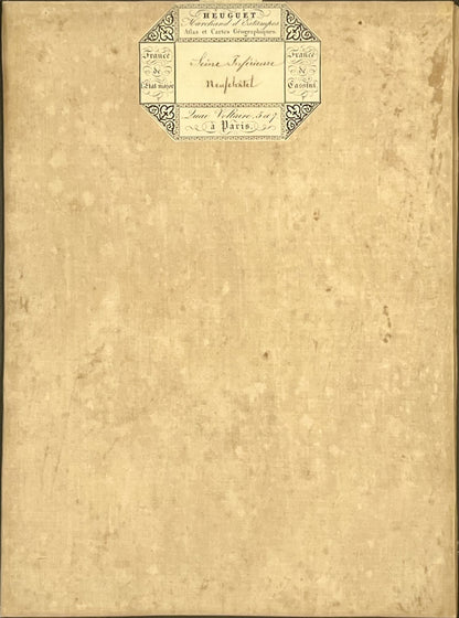Carte geographique entoilee Neufchatel