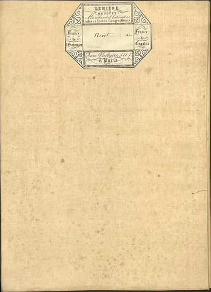 Carte geographique entoilee Niort