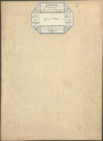 Carte geographique entoilee Nogent-le-Rotrou