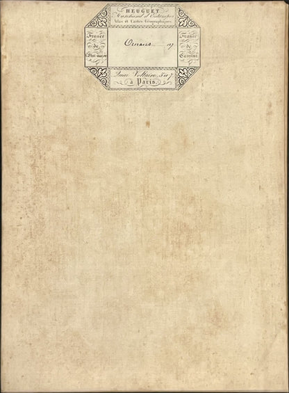 Carte geographique entoilee Ornans