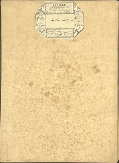 Carte geographique entoilee Ouessant