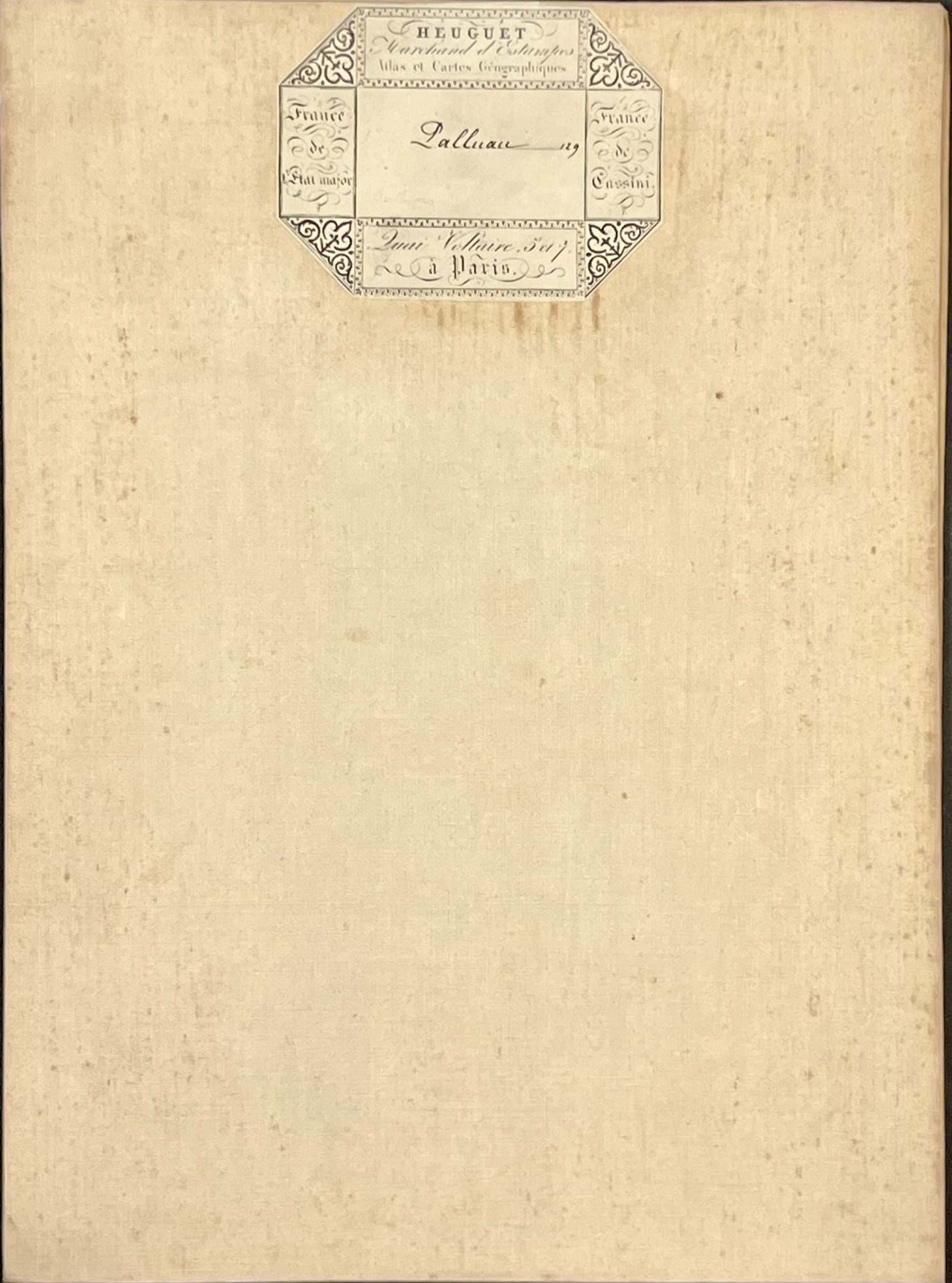 Carte geographique entoilee Palluau
