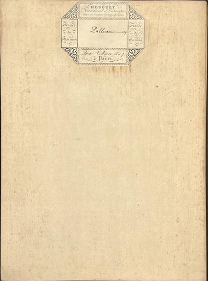 Carte geographique entoilee Palluau
