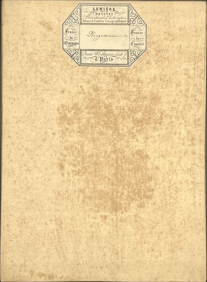 Carte geographique entoilee Plouguerneau