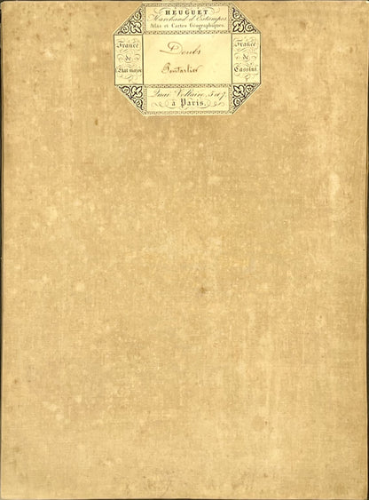 Carte geographique entoilee Pontarlier