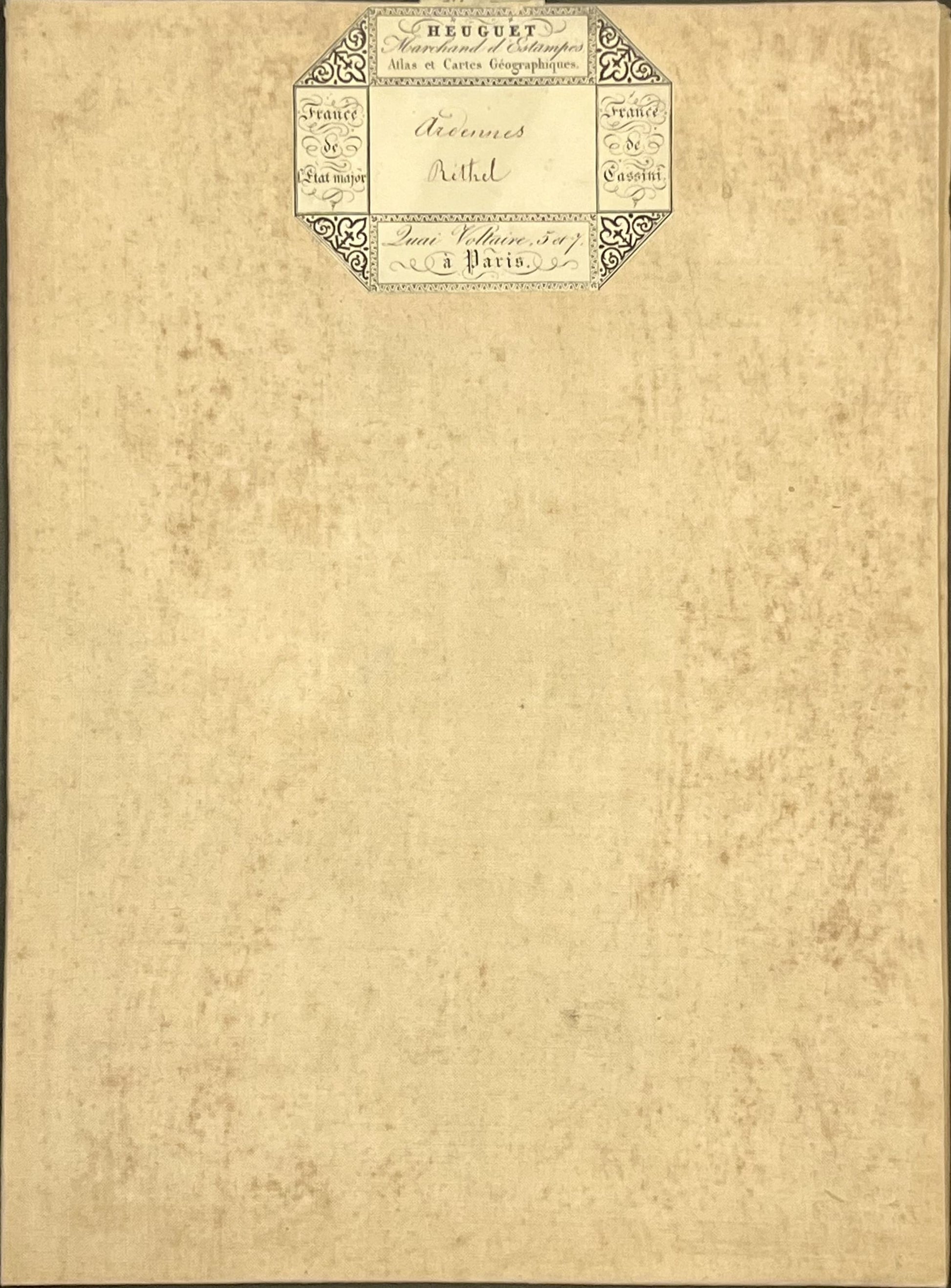 Carte geographique entoilee Rethel