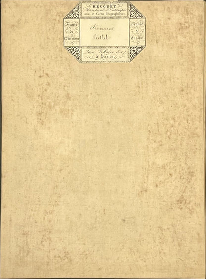 Carte geographique entoilee Rethel