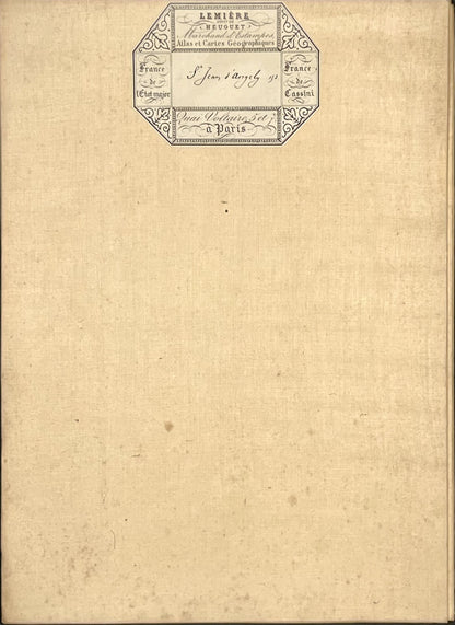 Carte geographique entoilee Saint-Jean-d-Angely