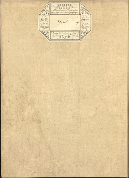 Carte geographique entoilee Ussel