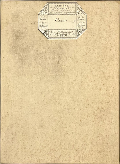 Carte geographique entoilee Vannes