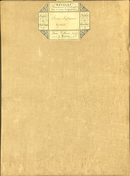 Carte geographique entoilee Yvetot
