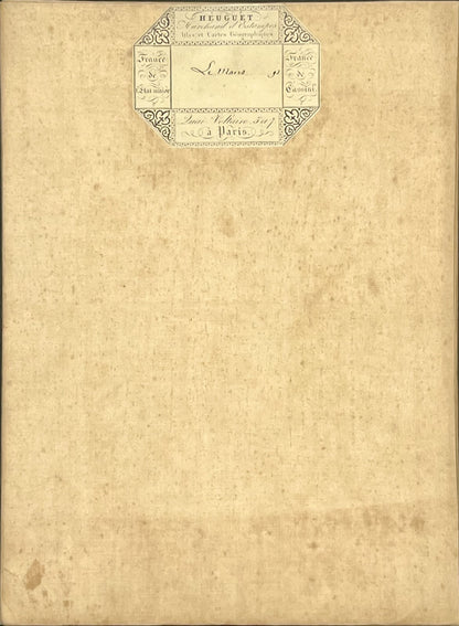 Carte geographique entoilee le Mans