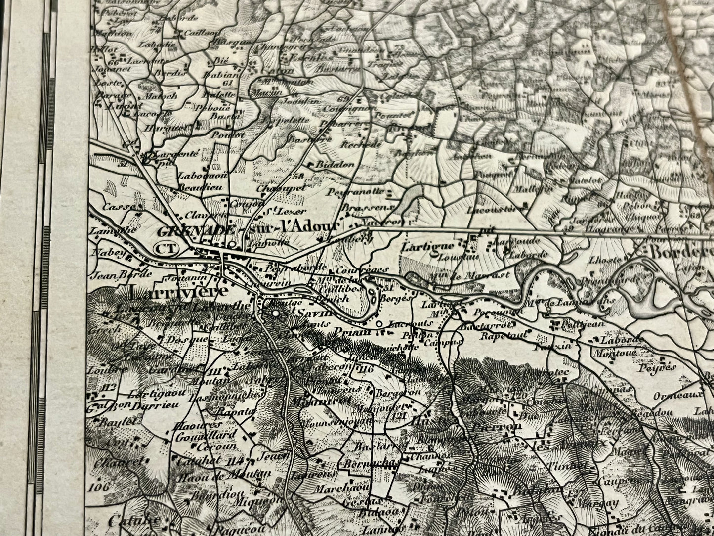 Carte geographique militaire Adour