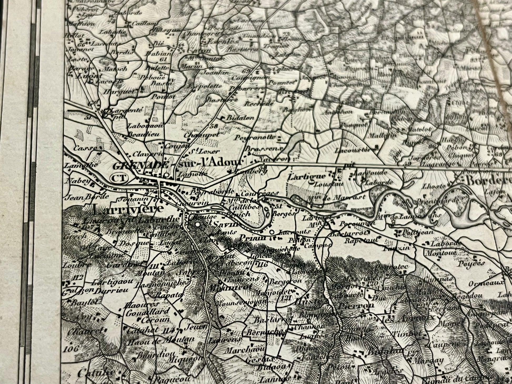 Carte geographique militaire Adour