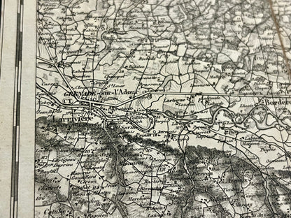 Carte geographique militaire Adour