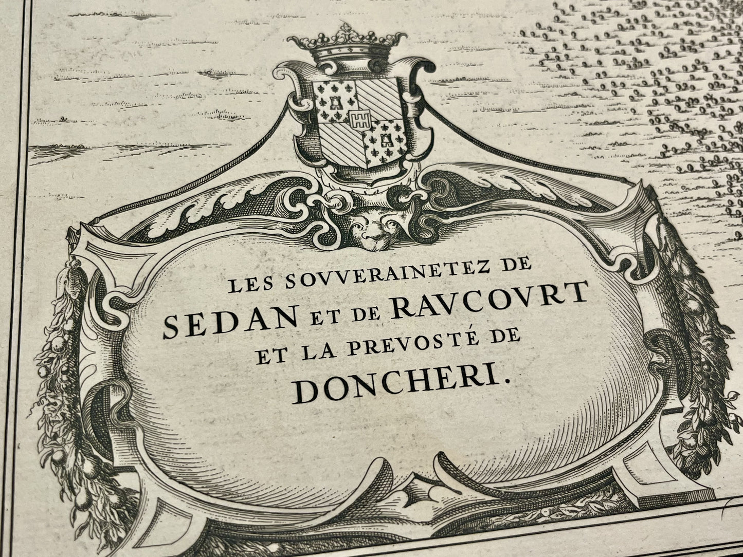 Carte geographique vintage Sedan Raucourt Donchery