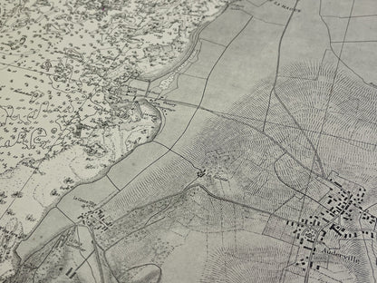 Carte marine ancienne Auderville Manche