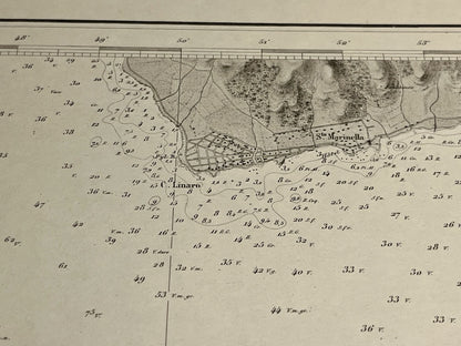 Carte marine ancienne Cap Linaro