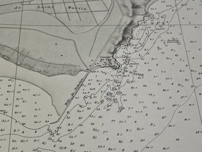 Carte marine ancienne Cap d Agde