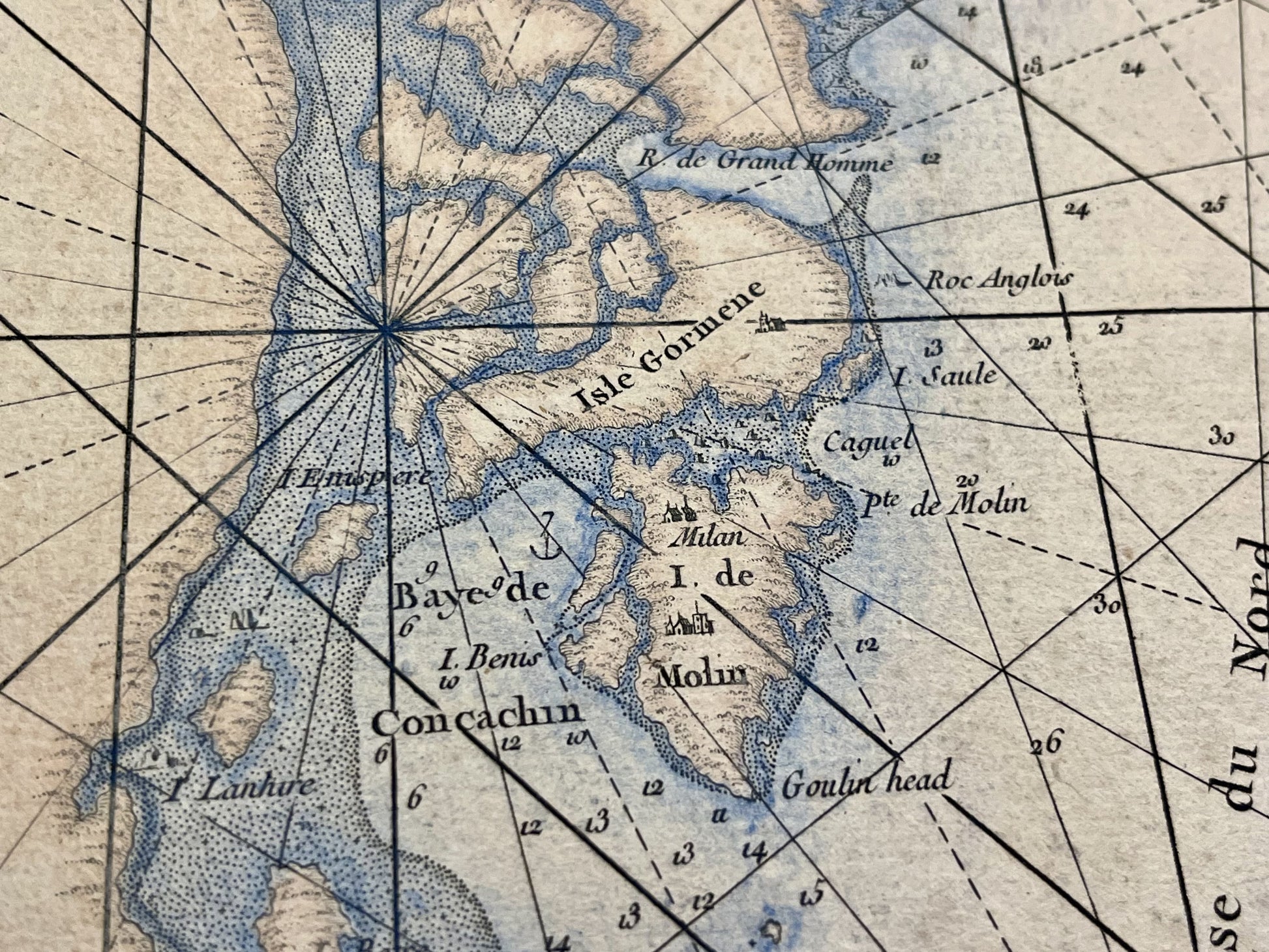 Carte marine ancienne Galway Irlande