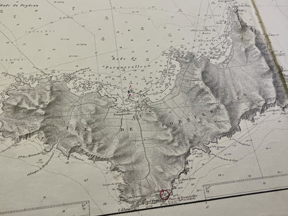 Carte marine ancienne Porquerolles