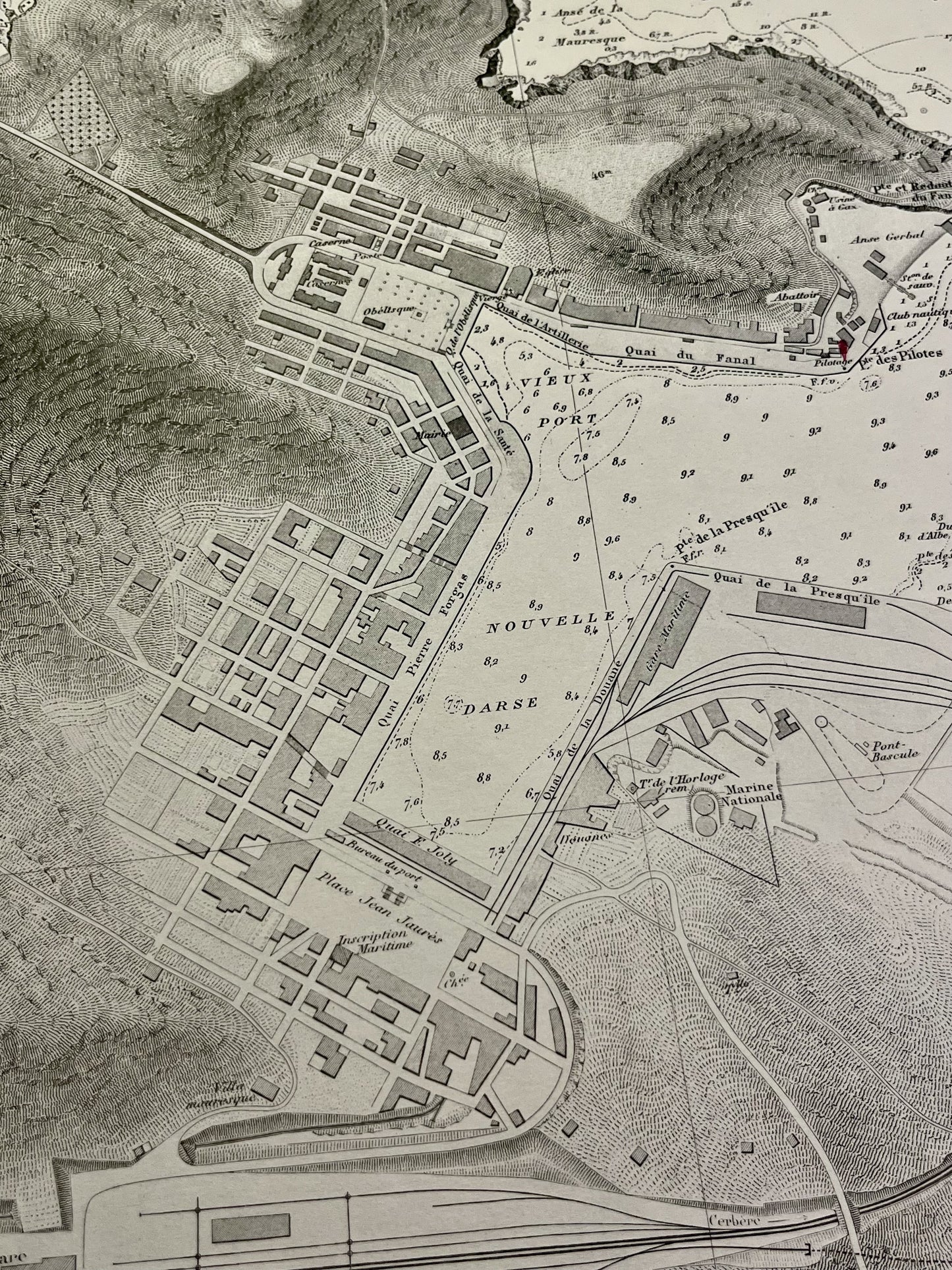 Carte marine ancienne Port-Vendres