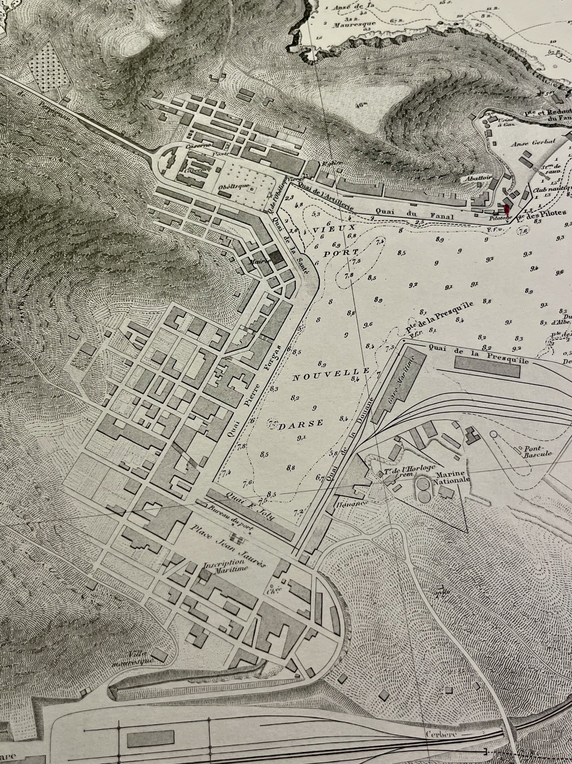 Carte marine ancienne Port-Vendres