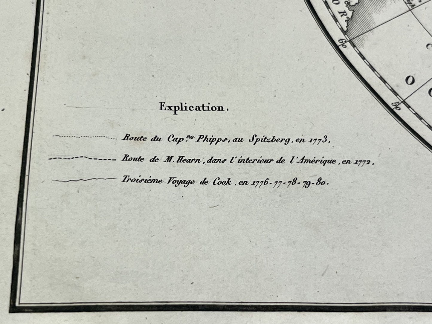 Carte navigations circumpolaires Pole Nord