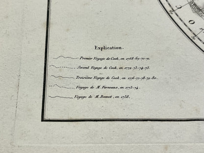 Carte navigations circumpolaires Pole Sud