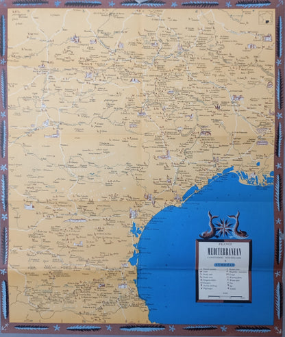 Carte picturale Languedoc-Roussillon