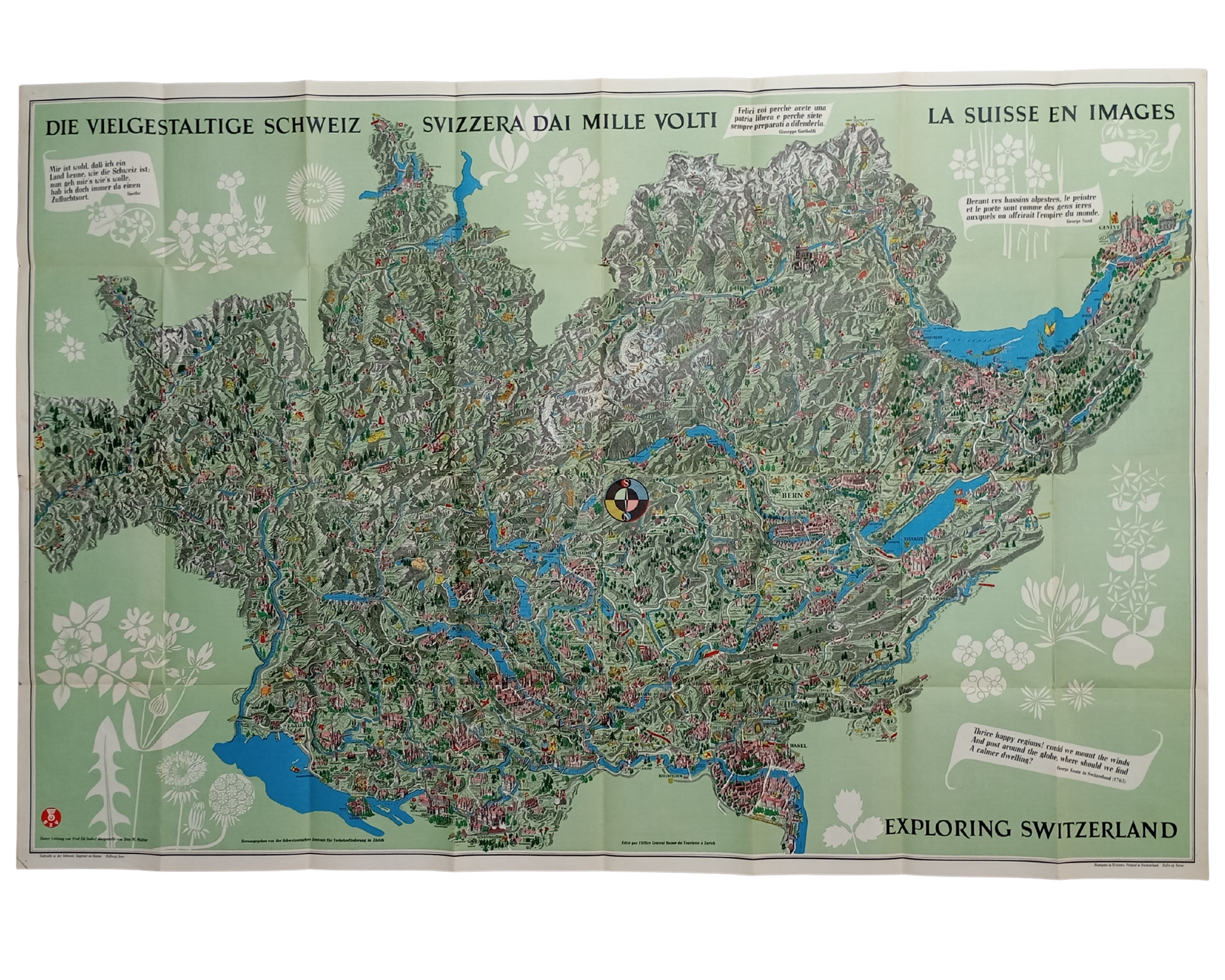 Carte picturale de la Suisse