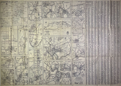 Carte routiere plans anciens Washington Miami USA