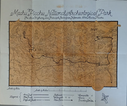 Carte touristique de Machu Picchu