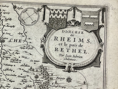 Carte tres ancienne Marne Ardennes