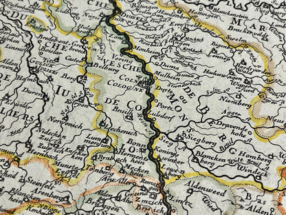 Carte vintage Cologne et environs