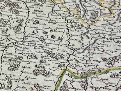 Carte vintage Haute-Marne Champagne