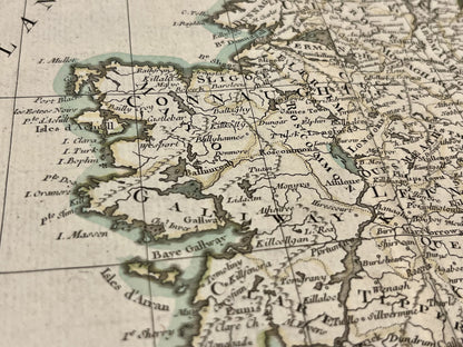 Carte vintage Irlande