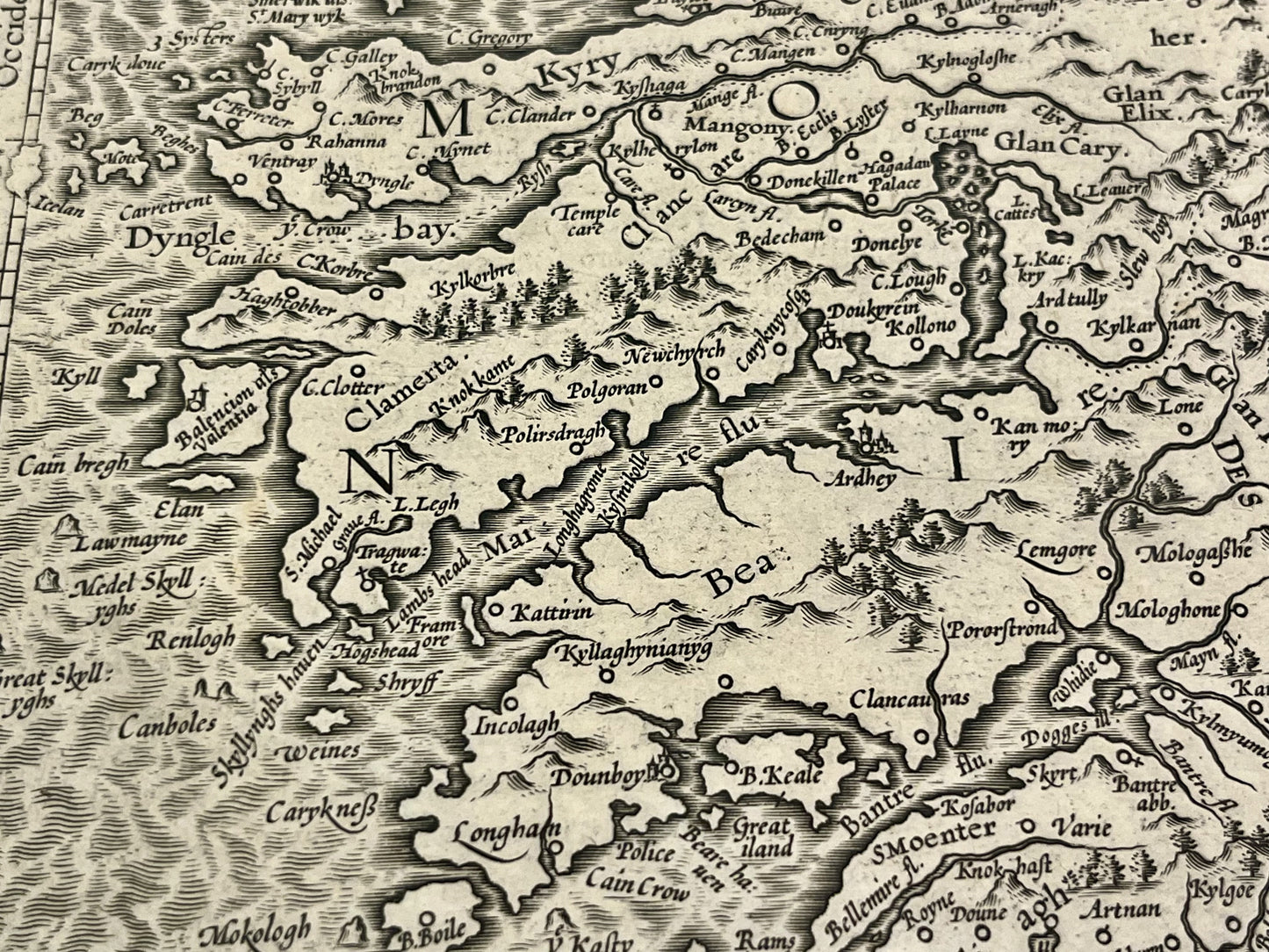 Carte vintage Irlande par Mercator