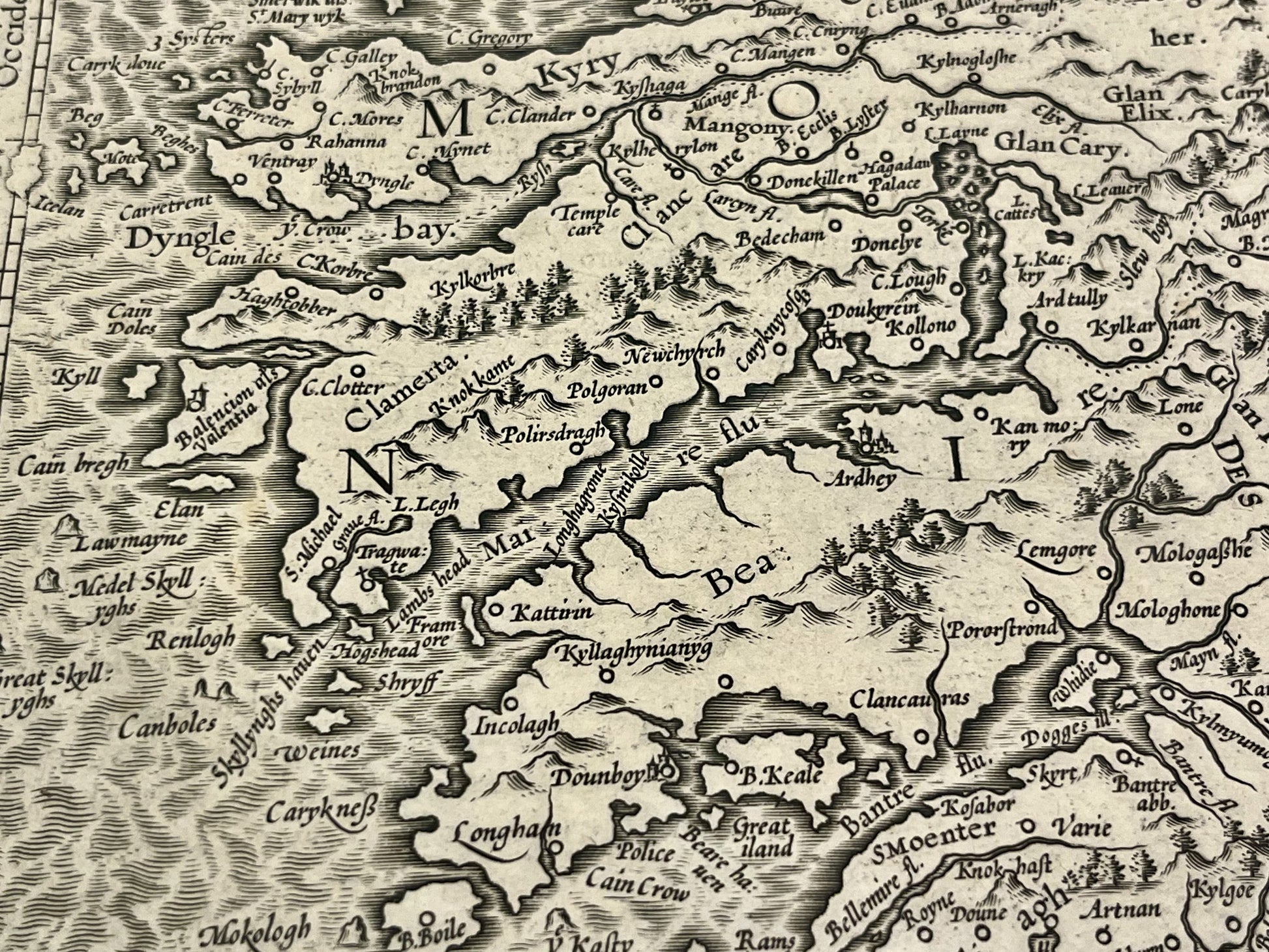 Carte vintage Irlande par Mercator