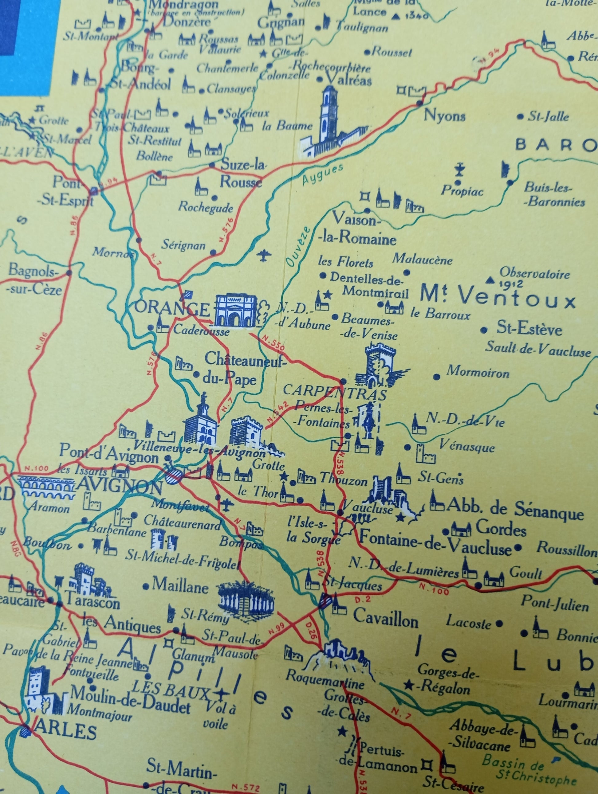 Carte vintage Provence 