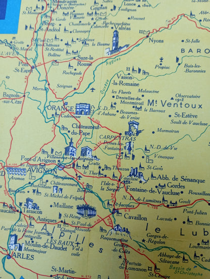 Carte vintage Provence 