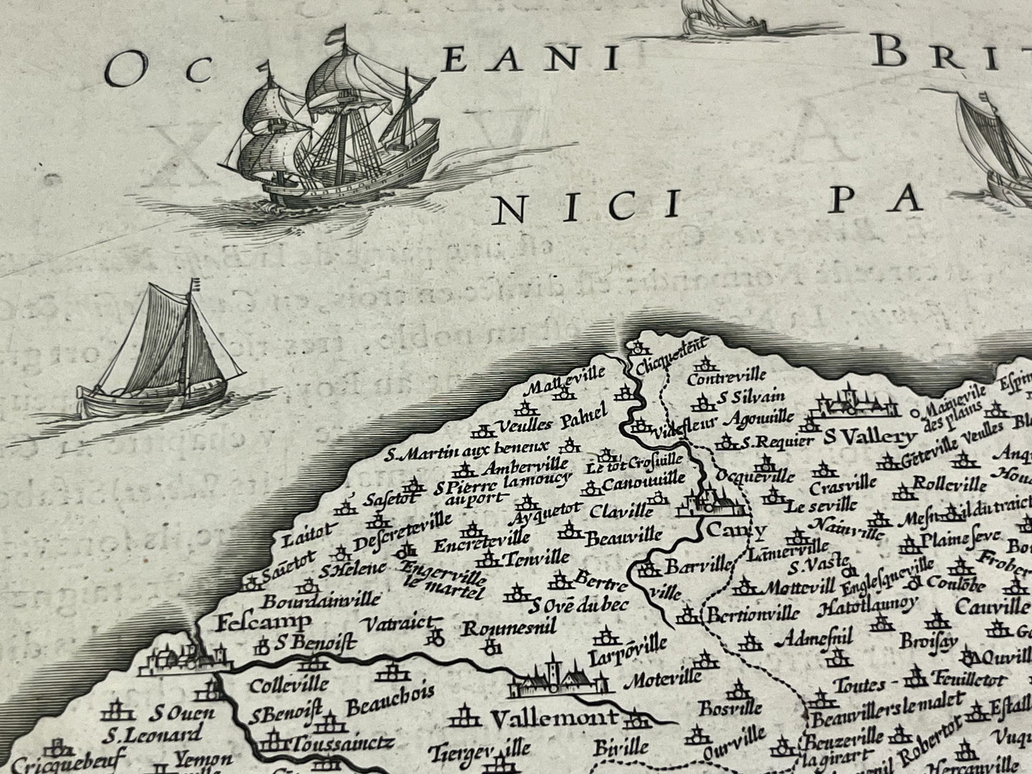 Carte vintage de Fecamp Seine-Maritime