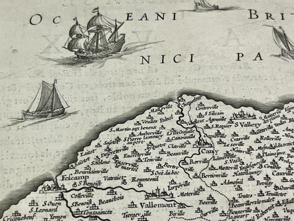 Carte vintage de Fecamp Seine-Maritime