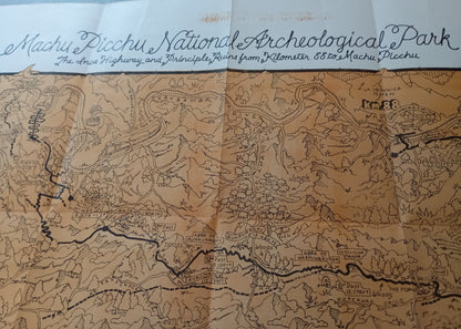 Carte touristique de Machu Picchu